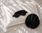 Veillora Silk Sleep Bundle | Pillowcase, Mask & Bonnet Set