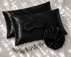 Veillora Silk Sleep Bundle | Pillowcase, Mask & Bonnet Set