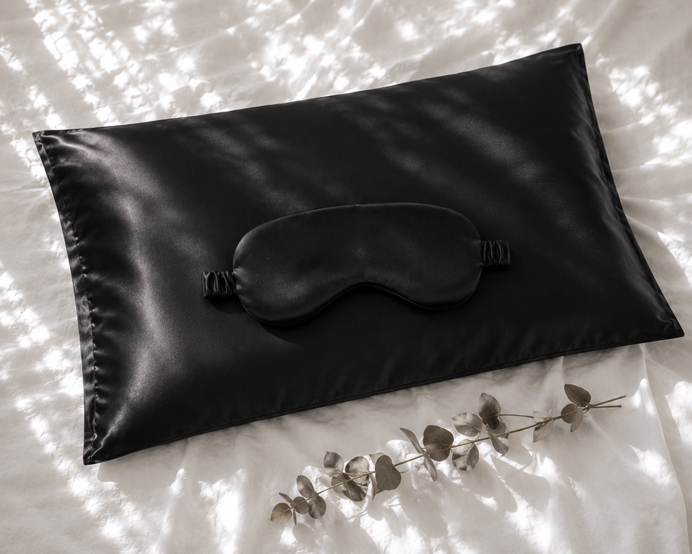 Veillora Silk Sleep Bundle | Pillowcase, Mask & Bonnet Set