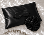 Veillora Silk Sleep Bundle | Pillowcase, Mask & Bonnet Set